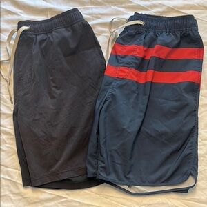 Men’s Pair of Fair Harbor Lined swim trunks. Size XL